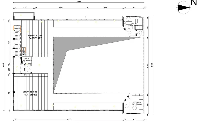Plan du premier étage
